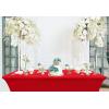 imageUtopia Kitchen Spandex Tablecloth 1 Pack 6FT White 200 GSM Tight Fitted Washable and Wrinkle Resistant Stretch Rectangular Patio Table Cover for Event Wedding ampamp Banquet 72Lx30Wx30H InchRed