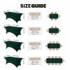 imageUtopia Kitchen Spandex Tablecloth 1 Pack 6FT White 200 GSM Tight Fitted Washable and Wrinkle Resistant Stretch Rectangular Patio Table Cover for Event Wedding ampamp Banquet 72Lx30Wx30H InchHunter Green