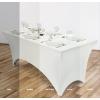 imageUtopia Kitchen Spandex Tablecloth 1 Pack 6FT White 200 GSM Tight Fitted Washable and Wrinkle Resistant Stretch Rectangular Patio Table Cover for Event Wedding ampamp Banquet 72Lx30Wx30H InchWhite