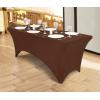 imageUtopia Kitchen Spandex Tablecloth 1 Pack 6FT White 200 GSM Tight Fitted Washable and Wrinkle Resistant Stretch Rectangular Patio Table Cover for Event Wedding ampamp Banquet 72Lx30Wx30H InchLight Coffee