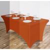 imageUtopia Kitchen Spandex Tablecloth 1 Pack 6FT White 200 GSM Tight Fitted Washable and Wrinkle Resistant Stretch Rectangular Patio Table Cover for Event Wedding ampamp Banquet 72Lx30Wx30H InchOrange