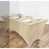 imageUtopia Kitchen Spandex Tablecloth 1 Pack 6FT White 200 GSM Tight Fitted Washable and Wrinkle Resistant Stretch Rectangular Patio Table Cover for Event Wedding ampamp Banquet 72Lx30Wx30H InchChampagne