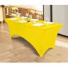 imageUtopia Kitchen Spandex Tablecloth 1 Pack 6FT White 200 GSM Tight Fitted Washable and Wrinkle Resistant Stretch Rectangular Patio Table Cover for Event Wedding ampamp Banquet 72Lx30Wx30H InchYellow