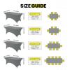 imageUtopia Kitchen Spandex Tablecloth 1 Pack 6FT White 200 GSM Tight Fitted Washable and Wrinkle Resistant Stretch Rectangular Patio Table Cover for Event Wedding ampamp Banquet 72Lx30Wx30H InchGrey