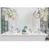 imageUtopia Kitchen Spandex Tablecloth 2 Pack 8FT White Tight Fitted Washable and Wrinkle Resistant Stretch Rectangular Patio Table Cover for Event Wedding Banquet ampamp Parties 96Lx30Wx30H InchWhite