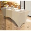 imageUtopia Kitchen Spandex Tablecloth 2 Pack 8FT White Tight Fitted Washable and Wrinkle Resistant Stretch Rectangular Patio Table Cover for Event Wedding Banquet ampamp Parties 96Lx30Wx30H InchChampagne