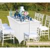 imageUtopia Kitchen Spandex Tablecloth 2 Pack 8FT White Tight Fitted Washable and Wrinkle Resistant Stretch Rectangular Patio Table Cover for Event Wedding Banquet ampamp Parties 96Lx30Wx30H InchWhite