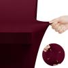 imageUtopia Kitchen Spandex Tablecloth 2 Pack 8FT White Tight Fitted Washable and Wrinkle Resistant Stretch Rectangular Patio Table Cover for Event Wedding Banquet ampamp Parties 96Lx30Wx30H InchBurgundy