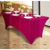 imageUtopia Kitchen Spandex Tablecloth 2 Pack 8FT White Tight Fitted Washable and Wrinkle Resistant Stretch Rectangular Patio Table Cover for Event Wedding Banquet ampamp Parties 96Lx30Wx30H InchFuchsia