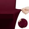 imageUtopia Kitchen Spandex Tablecloth 2 Pack 8FT White Tight Fitted Washable and Wrinkle Resistant Stretch Rectangular Patio Table Cover for Event Wedding Banquet ampamp Parties 96Lx30Wx30H InchBurgundy