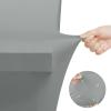 imageUtopia Kitchen Spandex Tablecloth 2 Pack 8FT White Tight Fitted Washable and Wrinkle Resistant Stretch Rectangular Patio Table Cover for Event Wedding Banquet ampamp Parties 96Lx30Wx30H InchGrey