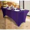 imageUtopia Kitchen Spandex Tablecloth 2 Pack 8FT White Tight Fitted Washable and Wrinkle Resistant Stretch Rectangular Patio Table Cover for Event Wedding Banquet ampamp Parties 96Lx30Wx30H InchPurple