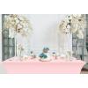 imageUtopia Kitchen Spandex Tablecloth 2 Pack 8FT White Tight Fitted Washable and Wrinkle Resistant Stretch Rectangular Patio Table Cover for Event Wedding Banquet ampamp Parties 96Lx30Wx30H InchPink