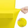 imageUtopia Kitchen Spandex Tablecloth 2 Pack 8FT White Tight Fitted Washable and Wrinkle Resistant Stretch Rectangular Patio Table Cover for Event Wedding Banquet ampamp Parties 96Lx30Wx30H InchYellow