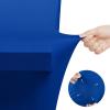 imageUtopia Kitchen Spandex Tablecloth 2 Pack 8FT White Tight Fitted Washable and Wrinkle Resistant Stretch Rectangular Patio Table Cover for Event Wedding Banquet ampamp Parties 96Lx30Wx30H InchRoyal Blue