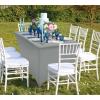 imageUtopia Kitchen Spandex Tablecloth 2 Pack 8FT White Tight Fitted Washable and Wrinkle Resistant Stretch Rectangular Patio Table Cover for Event Wedding Banquet ampamp Parties 96Lx30Wx30H InchGrey