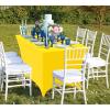 imageUtopia Kitchen Spandex Tablecloth 2 Pack 8FT White Tight Fitted Washable and Wrinkle Resistant Stretch Rectangular Patio Table Cover for Event Wedding Banquet ampamp Parties 96Lx30Wx30H InchYellow