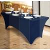 imageUtopia Kitchen Spandex Tablecloth 2 Pack 8FT White Tight Fitted Washable and Wrinkle Resistant Stretch Rectangular Patio Table Cover for Event Wedding Banquet ampamp Parties 96Lx30Wx30H InchNavy