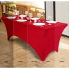 imageUtopia Kitchen Spandex Tablecloth 2 Pack 8FT White Tight Fitted Washable and Wrinkle Resistant Stretch Rectangular Patio Table Cover for Event Wedding Banquet ampamp Parties 96Lx30Wx30H InchRed