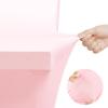 imageUtopia Kitchen Spandex Tablecloth 2 Pack 8FT White Tight Fitted Washable and Wrinkle Resistant Stretch Rectangular Patio Table Cover for Event Wedding Banquet ampamp Parties 96Lx30Wx30H InchPink