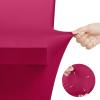 imageUtopia Kitchen Spandex Tablecloth 2 Pack 8FT White Tight Fitted Washable and Wrinkle Resistant Stretch Rectangular Patio Table Cover for Event Wedding Banquet ampamp Parties 96Lx30Wx30H InchFuchsia
