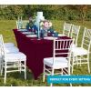 imageUtopia Kitchen Spandex Tablecloth 2 Pack 8FT White Tight Fitted Washable and Wrinkle Resistant Stretch Rectangular Patio Table Cover for Event Wedding Banquet ampamp Parties 96Lx30Wx30H InchBurgundy