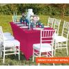imageUtopia Kitchen Spandex Tablecloth 2 Pack 8FT White Tight Fitted Washable and Wrinkle Resistant Stretch Rectangular Patio Table Cover for Event Wedding Banquet ampamp Parties 96Lx30Wx30H InchFuchsia