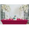 imageUtopia Kitchen Spandex Tablecloth 2 Pack 8FT White Tight Fitted Washable and Wrinkle Resistant Stretch Rectangular Patio Table Cover for Event Wedding Banquet ampamp Parties 96Lx30Wx30H InchFuchsia