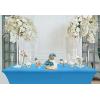 imageUtopia Kitchen Spandex Tablecloth 2 Pack 8FT White Tight Fitted Washable and Wrinkle Resistant Stretch Rectangular Patio Table Cover for Event Wedding Banquet ampamp Parties 96Lx30Wx30H InchTurquoise