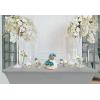imageUtopia Kitchen Spandex Tablecloth 2 Pack 8FT White Tight Fitted Washable and Wrinkle Resistant Stretch Rectangular Patio Table Cover for Event Wedding Banquet ampamp Parties 96Lx30Wx30H InchGrey