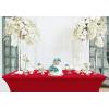 imageUtopia Kitchen Spandex Tablecloth 2 Pack 8FT White Tight Fitted Washable and Wrinkle Resistant Stretch Rectangular Patio Table Cover for Event Wedding Banquet ampamp Parties 96Lx30Wx30H InchRed