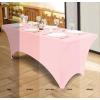 imageUtopia Kitchen Spandex Tablecloth 2 Pack 8FT White Tight Fitted Washable and Wrinkle Resistant Stretch Rectangular Patio Table Cover for Event Wedding Banquet ampamp Parties 96Lx30Wx30H InchPink