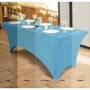 imageUtopia Kitchen Spandex Tablecloth 2 Pack 8FT White Tight Fitted Washable and Wrinkle Resistant Stretch Rectangular Patio Table Cover for Event Wedding Banquet ampamp Parties 96Lx30Wx30H InchBlue Mist