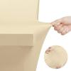 imageUtopia Kitchen Spandex Tablecloth 2 Pack 8FT White Tight Fitted Washable and Wrinkle Resistant Stretch Rectangular Patio Table Cover for Event Wedding Banquet ampamp Parties 96Lx30Wx30H InchChampagne