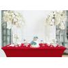 imageUtopia Kitchen Spandex Tablecloth 2 Pack 8FT White Tight Fitted Washable and Wrinkle Resistant Stretch Rectangular Patio Table Cover for Event Wedding Banquet ampamp Parties 96Lx30Wx30H InchRed