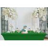 imageUtopia Kitchen Spandex Tablecloth 2 Pack 8FT White Tight Fitted Washable and Wrinkle Resistant Stretch Rectangular Patio Table Cover for Event Wedding Banquet ampamp Parties 96Lx30Wx30H InchEmerald Green