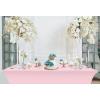 imageUtopia Kitchen Spandex Tablecloth 2 Pack 8FT White Tight Fitted Washable and Wrinkle Resistant Stretch Rectangular Patio Table Cover for Event Wedding Banquet ampamp Parties 96Lx30Wx30H InchPink