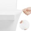 imageUtopia Kitchen Spandex Tablecloth 2 Pack 8FT White Tight Fitted Washable and Wrinkle Resistant Stretch Rectangular Patio Table Cover for Event Wedding Banquet ampamp Parties 96Lx30Wx30H InchWhite