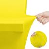imageUtopia Kitchen Spandex Tablecloth 2 Pack 8FT White Tight Fitted Washable and Wrinkle Resistant Stretch Rectangular Patio Table Cover for Event Wedding Banquet ampamp Parties 96Lx30Wx30H InchYellow