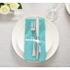 imageUtopia Kitchen White Cloth Napkins 12 Pack 18x18 Inch Cotton Blend Washable and Reusable Table Dinner NapkinsAqua