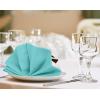 imageUtopia Kitchen White Cloth Napkins 12 Pack 18x18 Inch Cotton Blend Washable and Reusable Table Dinner NapkinsAqua