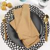 imageUtopia Kitchen White Cloth Napkins 12 Pack 18x18 Inch Cotton Blend Washable and Reusable Table Dinner NapkinsBeige