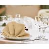 imageUtopia Kitchen White Cloth Napkins 12 Pack 18x18 Inch Cotton Blend Washable and Reusable Table Dinner NapkinsBeige
