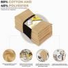 imageUtopia Kitchen White Cloth Napkins 12 Pack 18x18 Inch Cotton Blend Washable and Reusable Table Dinner NapkinsBeige