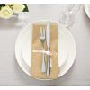 imageUtopia Kitchen White Cloth Napkins 12 Pack 18x18 Inch Cotton Blend Washable and Reusable Table Dinner NapkinsBeige