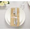 imageUtopia Kitchen White Cloth Napkins 12 Pack 18x18 Inch Cotton Blend Washable and Reusable Table Dinner NapkinsBeige