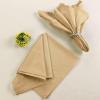 imageUtopia Kitchen White Cloth Napkins 12 Pack 18x18 Inch Cotton Blend Washable and Reusable Table Dinner NapkinsBeige