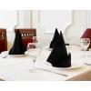 imageUtopia Kitchen White Cloth Napkins 12 Pack 18x18 Inch Cotton Blend Washable and Reusable Table Dinner NapkinsBlack
