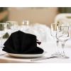 imageUtopia Kitchen White Cloth Napkins 12 Pack 18x18 Inch Cotton Blend Washable and Reusable Table Dinner NapkinsBlack
