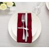 imageUtopia Kitchen White Cloth Napkins 12 Pack 18x18 Inch Cotton Blend Washable and Reusable Table Dinner NapkinsBurgundy